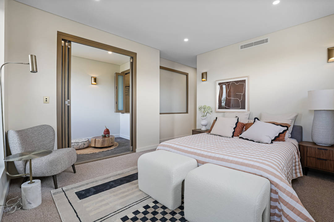 SHD19_Archiview_bedroom_natural tones_boutique styling_black and white